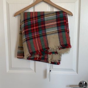 Plaid Blanket Scarf